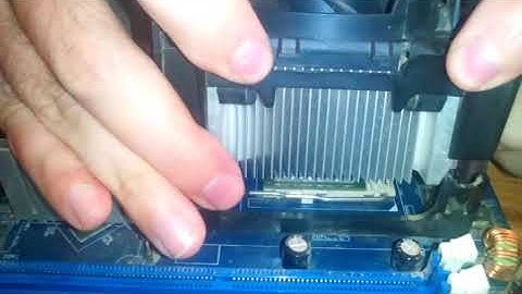 Adding a Intel Socket 478 fan and cooler on a CPU (part 1)