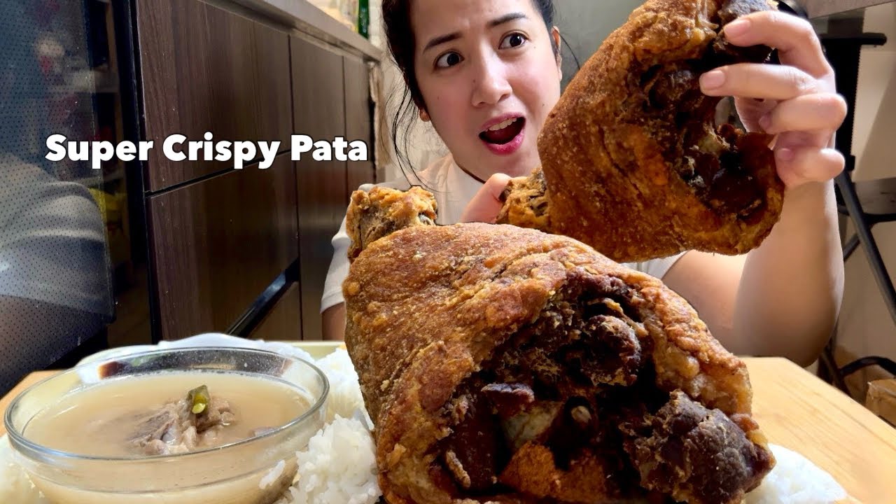 CRISPY PATA AT PAKSIW NA PATA | PINOY MUKBANG
