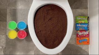 Will it Flush? - Coca Cola, Fanta, Sprite, Coffee, Rainbow Soda, Skittles, M&M's, Candy