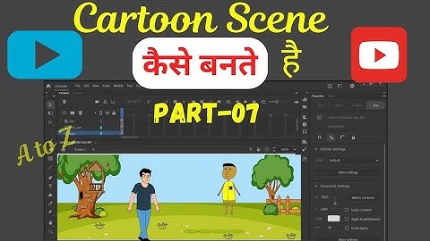 adobe animate cc 2024 tutorial|how to create story scene |how to make cartoon video|character design