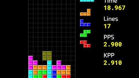 Tetris 40L Sprint PB - 35.179s