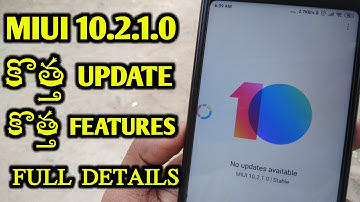 Miui 10.2.1.0 New Update Features In Telugu | Miui 10.2.1.0 New Update Features in Telugu