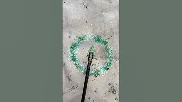 Beer Bottle Arrow #outdoorskills #survivalskills #primitiveskills #glassart #arrow #flintknapping