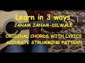 Janam Janam Guitar Chords Lesson with Intro Tabs | Cover | Arijit Singh | Dilwale | FuZaiL Xiddiqui
