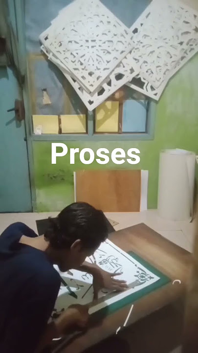calligraphy stencil making process #shortsvideo #art