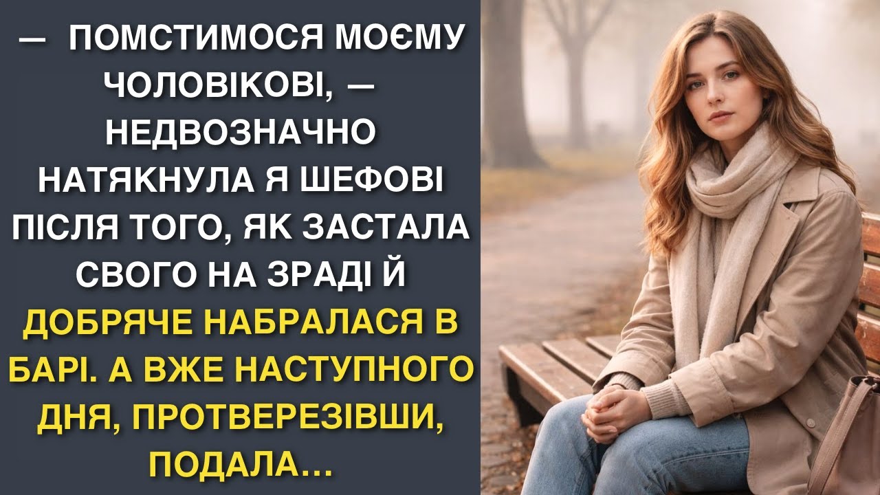 —  Помстимося моєму чоловікові, — недвозначно натякнула я шефові після того, як застала свого на зра