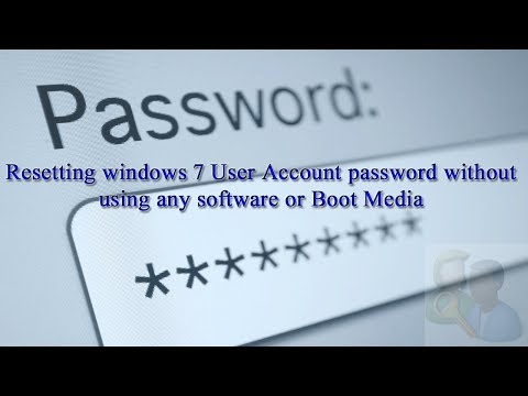 Resetting Windows 7 User Account Password without using any Software or Boot Media