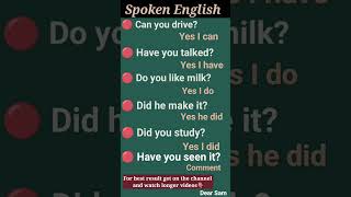 Everyday spoken English/English speaking fluency/Spoken English #english #fastlearner #viral