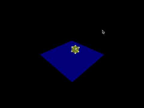 Physics Simulation of Bouncing Cube using Python
