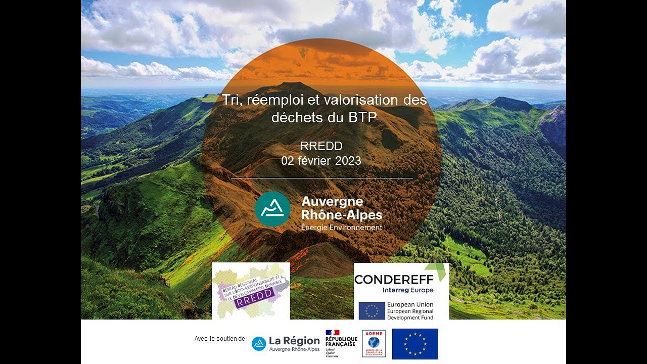 Webinaire RREDD - Tri, réemploi et valorisation des déchets du BTP ...