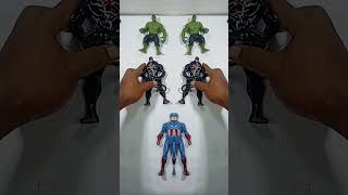 Action figure superhero toys captain America venom hulk #actionfigures #superhero #venom #hulk