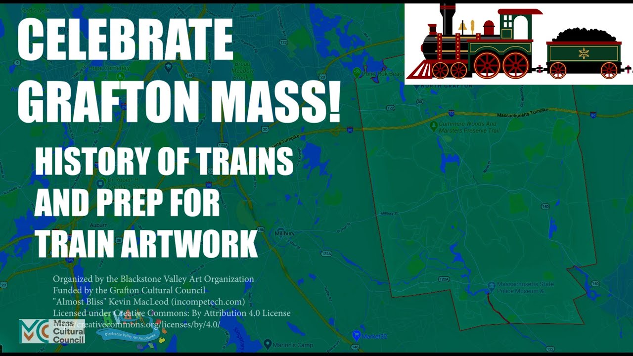 History of Steam Trains and Prep for Train Artwork Grafton