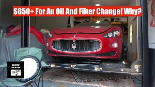 Why is an oil and filter service so expensive for a Maserati?