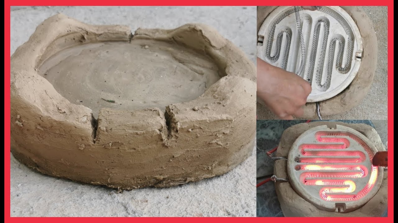 how to make  Kashmiri traditional cooking heater/metti ka chula/electric heater/primitive technology