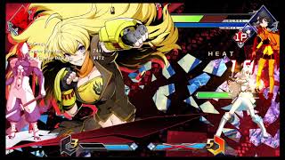 I BURN !!!! Blazblue Cross Tag Battle Yang Combo (Hakumen assist)