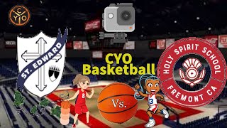 Holy Spirit Vs. St. Edwards 4th Grade CYO Girls Basketball: Referee's Point Of View screenshot 1