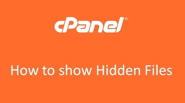 How to show hidden files (.htaccess) on Cpanel