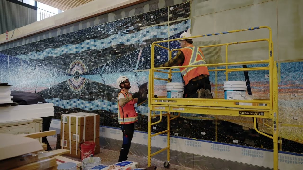 Honoring Mt. Hood: Dyani White Hawk’s New Artwork at PDX