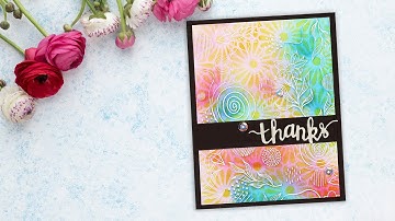 Double Ink Blended Emboss Resist