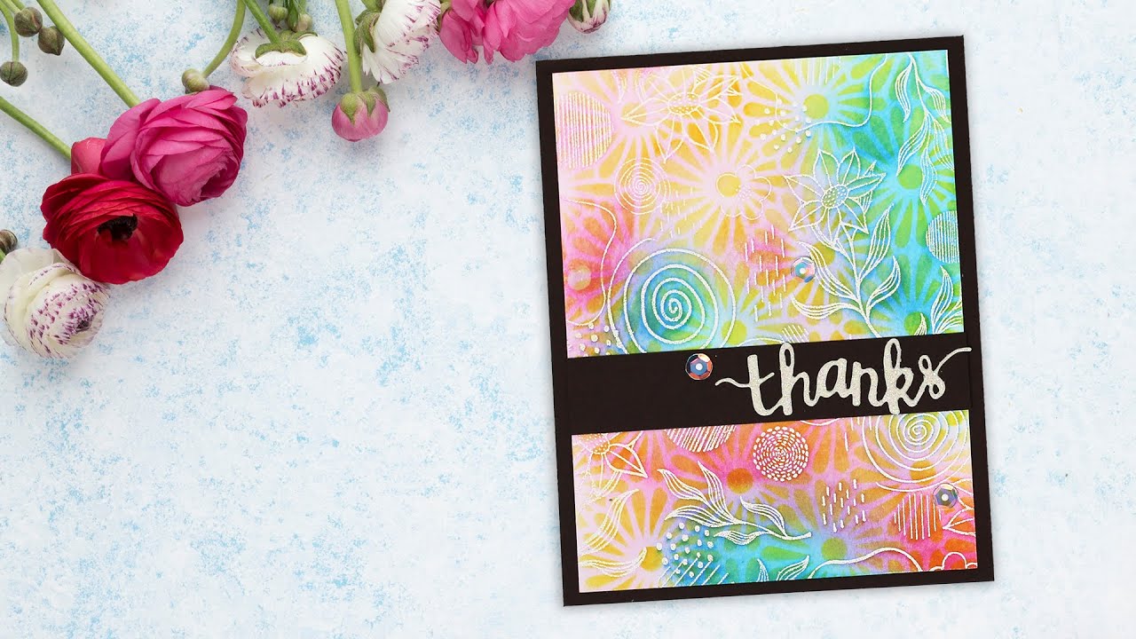 Double Ink Blended Emboss Resist