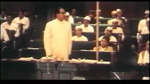 Sir B N Rao and Sir B R Ambedkar in constitution assembly