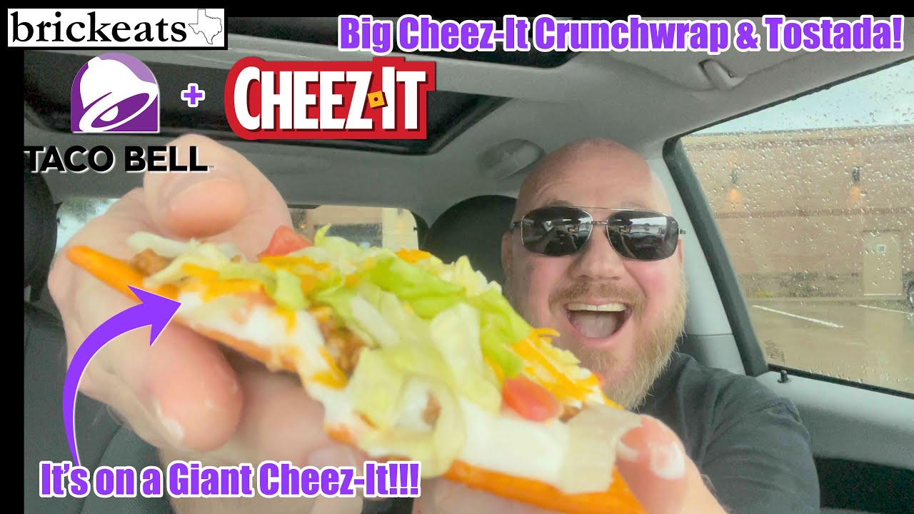 Taco Bell NEW Big CheezIt Crunchwrap & Tostada REVIEW Who doest LOVE