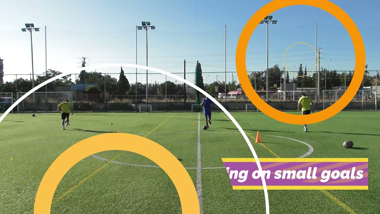 soccer training ideas 74 (Fun game- Juggling+Finishing on small goals)
