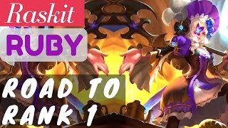Road To Rank 1 [Rank 1 Ruby #1] | Ruby Gameplay and Build by Raskit Mobile Legends