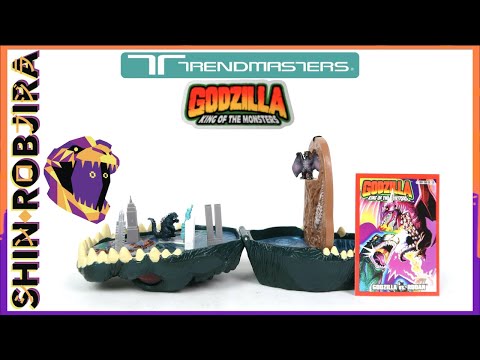 Trendmasters: Micro Battle Playset - Godzilla Vs. Rodan (In New