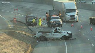 Crash along I-5 slows traffic Friday morning