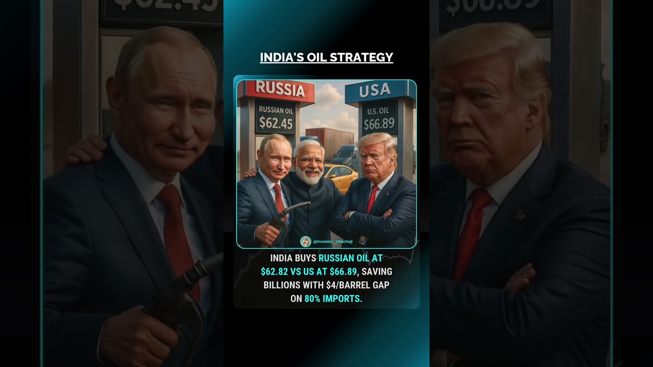 Why does India buy Russian oil at $62.45 and not US Brent oil at $66.89?