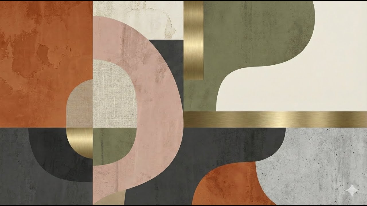 Modern Frame TV Art | 4K Minimalist Luxury Screen | Abstract Golden Lines | 2H