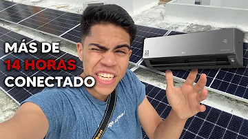 ¿Puede funcionar el aire acondicionado todo el día con paneles solares?