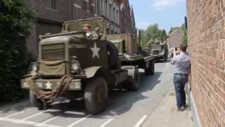 Patton drivers Ulbeek, vertrek van de rondrit, zondagnamiddag.