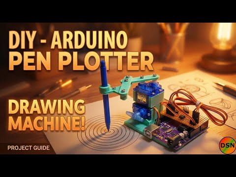 I Built a DIY Pen Plotter from Scratch! (Arduino + Custom G-code)