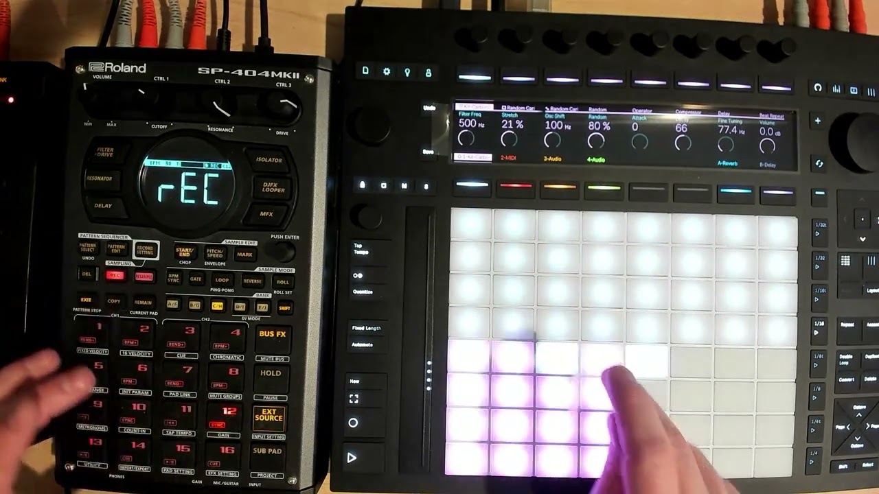 SP404 mk2 62.1 - Push 3 Drums - YouTube