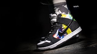 SCRAMBLED - Nike SB Dunk High “TV Signal” Sneaker Unboxing - YouTube