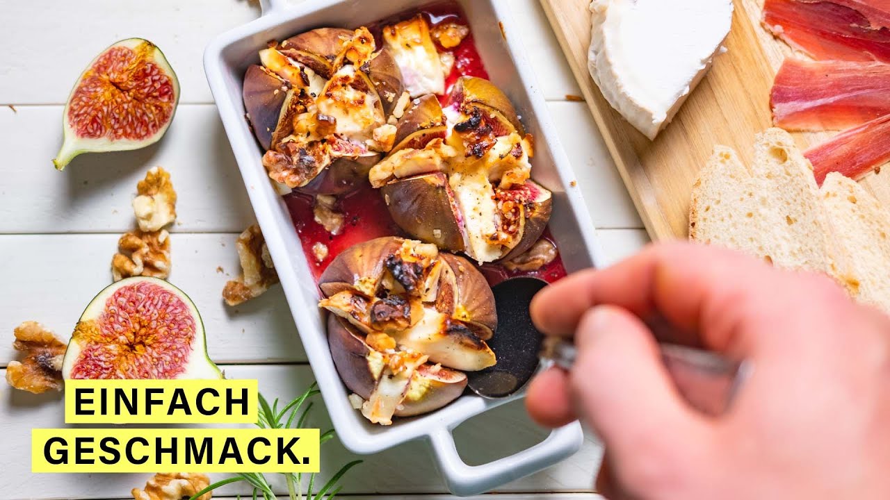 FEIGEN MIT ZIEGENKÄSE und aromatisiertem Honig | einfachgeschmack