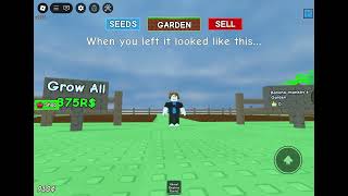 Old garden vs new garden |grow a garden Roblox