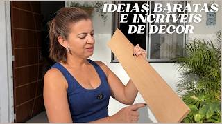 IDEIAS BARATAS E INCRÍVEIS DE DECOR | APRENDENDO 2 PROJETOS SIMPLES COM MADEIRA
