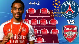 🔥 Arsenal’s STRONGEST New Predicted Lineup Ft. Jurrien Timber to SMASH PSG in the UCL Final! 😱🏆