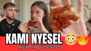 Bule Ini Nyesel Besar Makan Ayam Api Level 5 Wajahnya Langsung Merah