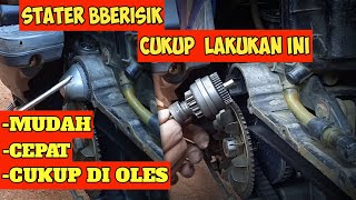 HOW TO OVERCOME A NOISY STARTER ON A HONDA BEAT CARBON || INJECTION || STARTER PINION || STARTER ...