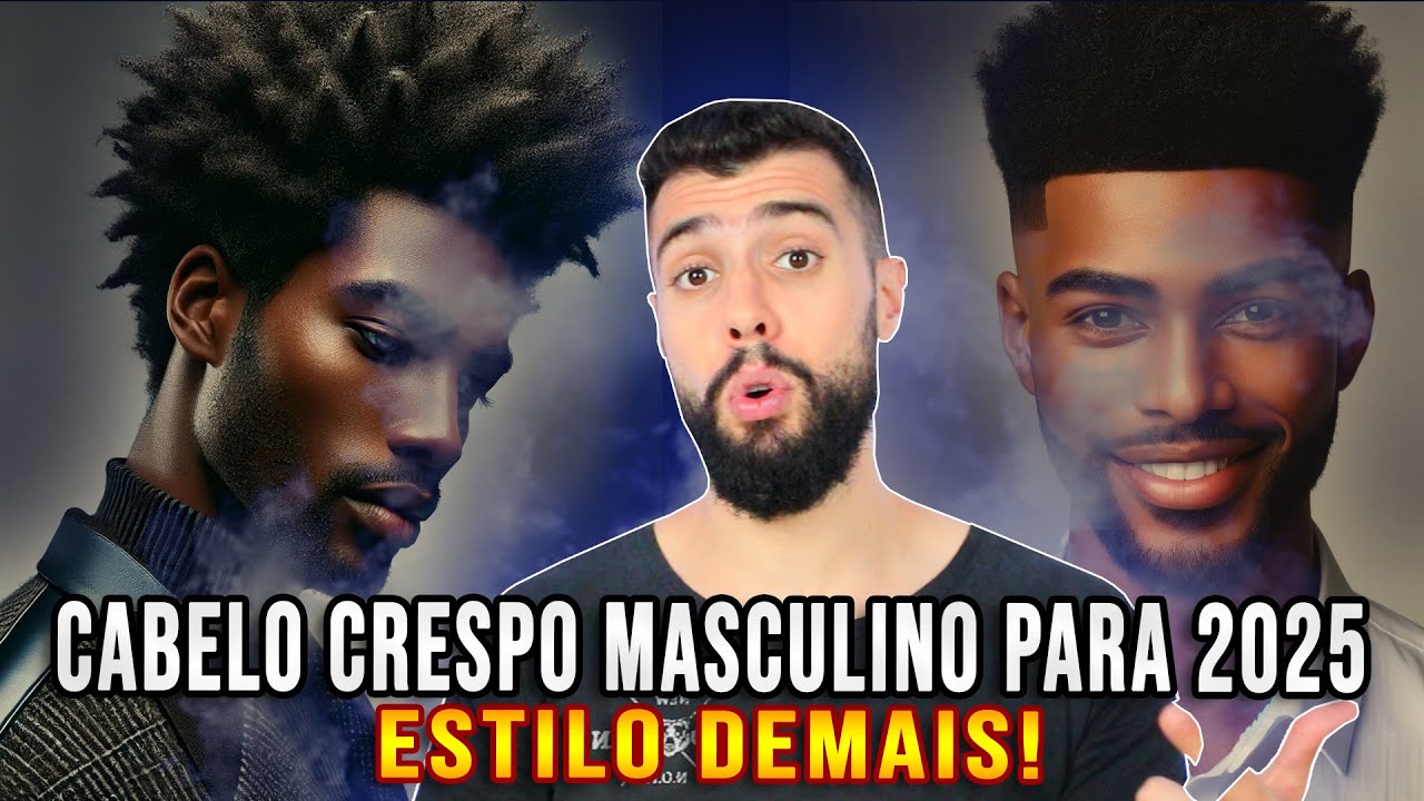 ✂️👨‍🦱 TENDÊNCIAS DE CORTES DE CABELO CRESPO MASCULINO PARA 2025