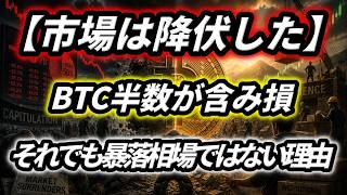 【市場は降伏した】BTC半数が含み損、それでも暴落相場ではない理由