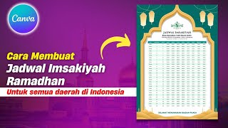 Cara membuat Jadwal Imsakiyah Ramadhan 2026 di Canva screenshot 5