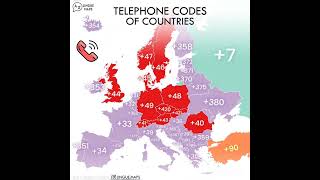 The Telephone Codes Of Countries In Europe