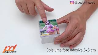 CAIXINHA de ACRÍLICO 6X6CM para PERSONALIZAR | PD BRINDES