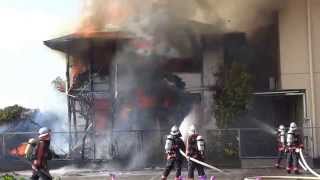 福岡県糟屋郡須恵町植木における火災の模様1/2【2015-10-26】Fire fighting