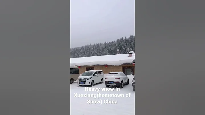 Heavy snow in Xuexiang(hometow...  of snow) China
